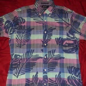 Nautica Floral Short-sleeve Button Down